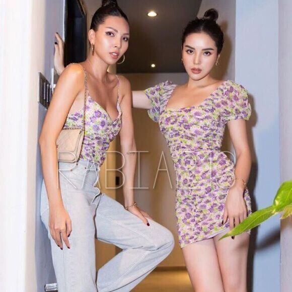 ZARA DRAPED PRINT DRESS‎  - Picture 3 of 9